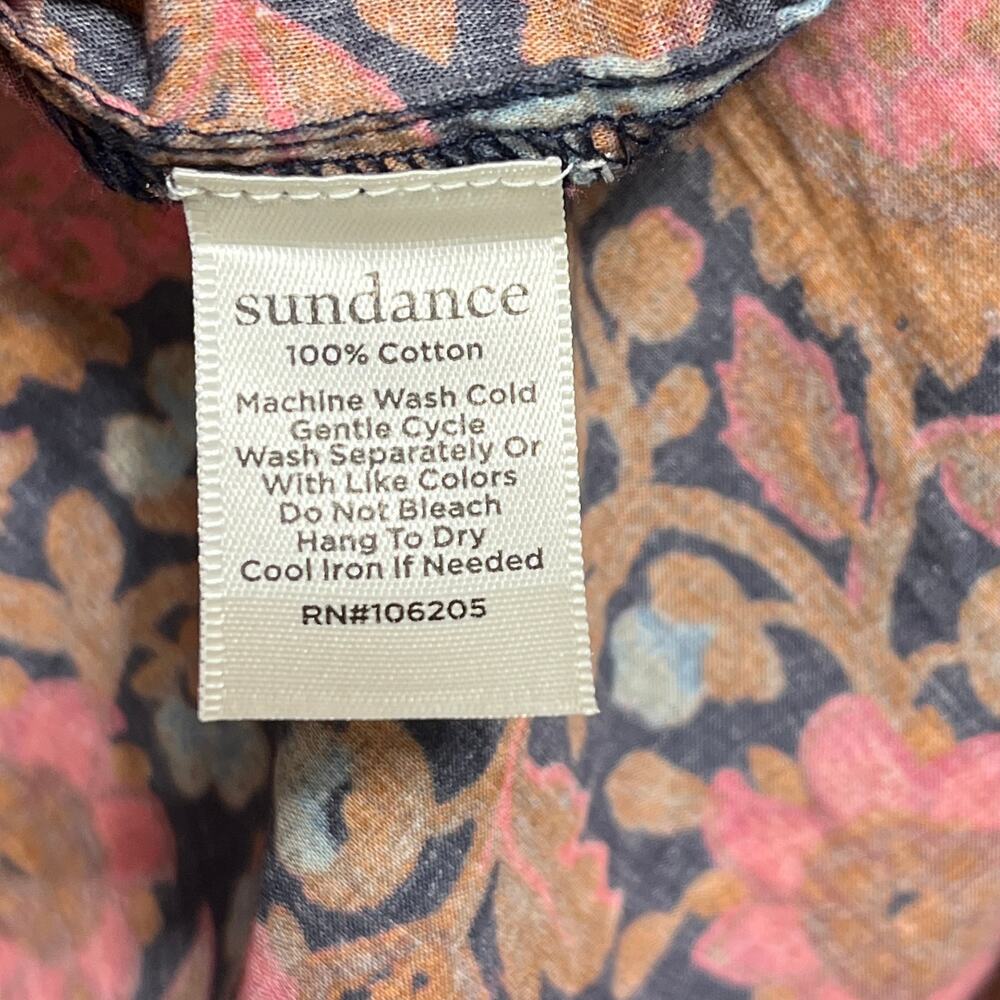 Sundance Fields of Florals Shirt Floral Blue Red - Picture 4 of 9